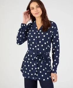 Tunique à pois en pure viscose