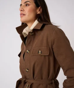 Veste-saharienne mélange Lyocell